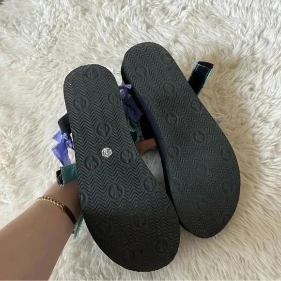 ARIZONA LOVE Trekky Bandana Sandals in Blue and Purple - Picture 9 of 9